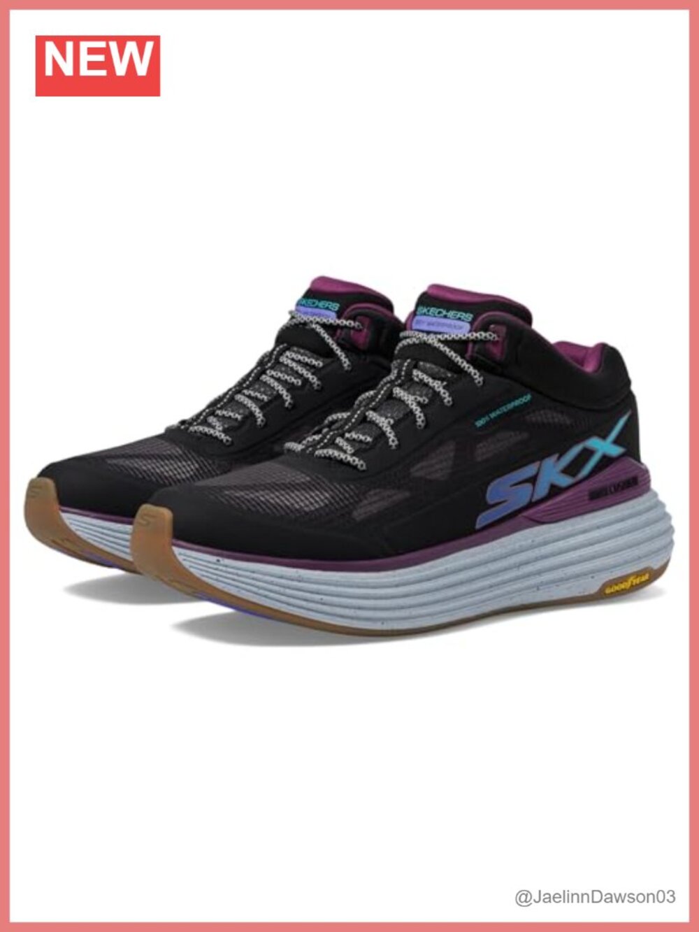 Skechers Max Cushioning Waterproof Hiking Shoe with Mesh